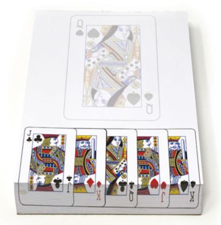 Royal Suits Note Pad with playing Card Motif main image